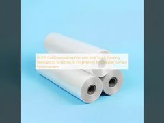 BOPPソフトタッチコーティングコールドラミネートフィルム：耐久性のある表面エンハンスメントのための傷と指紋に対する耐性