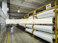 高透明PET熱ラミネートフィルム、耐熱温度130℃まで、光沢度90度以上、ラミネートに最適